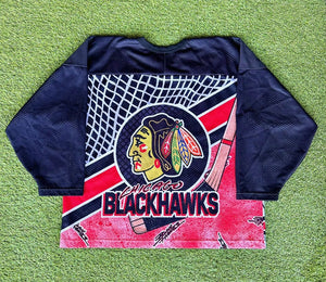 Vintage Chicago Blackhawks All Over Print Jersey