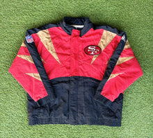 Load image into Gallery viewer, Vintage San Francisco 49ers Sharktooth Puffer Jacket
