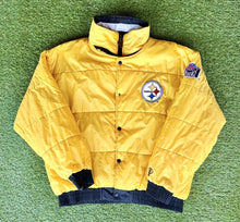 Load image into Gallery viewer, Vintage Pittsburgh Steelers Reversible Pro Player Puffer Jacket
