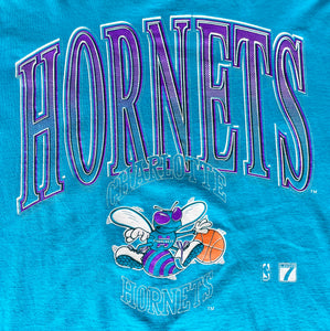 Vintage Logo 7 Charlotte Hornets T Shirt