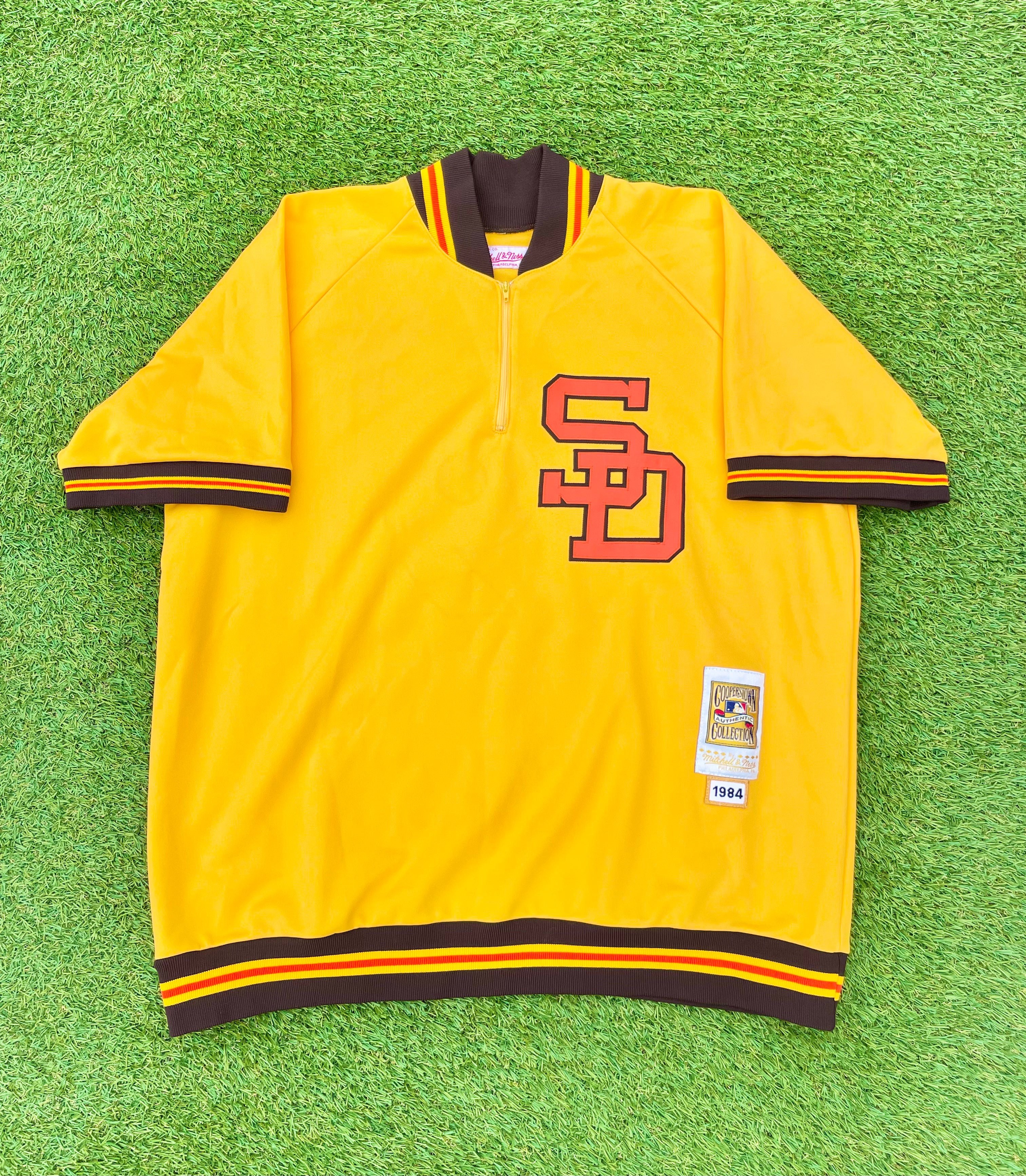 NWT AUTHENTIC MITCHELL AND NESS TONY GWYNN SAN DIEGO PADRES 1984 BP JERSEY  4X