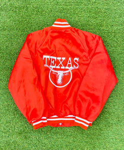 Vintage Texas Longhorns Nylon Varsity Jacket