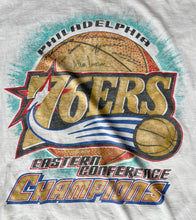 Load image into Gallery viewer, Vintage Philadelphia 76ers 2001 Eastern Conference Champs Tee
