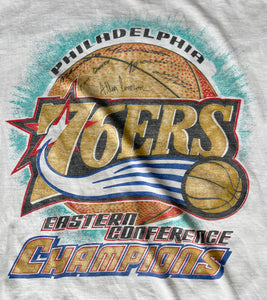 Vintage Philadelphia 76ers 2001 Eastern Conference Champs Tee