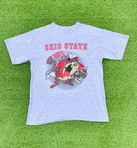 Vintage 1994 Taz Manian Devil Ohio State Buckeyes Single Stitched T Shirt