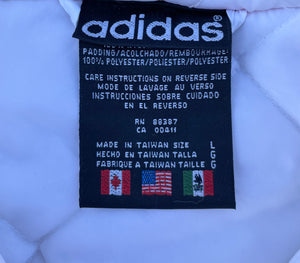 Vintage Adidas Nebraska Football Full Zip Puffer Jacket